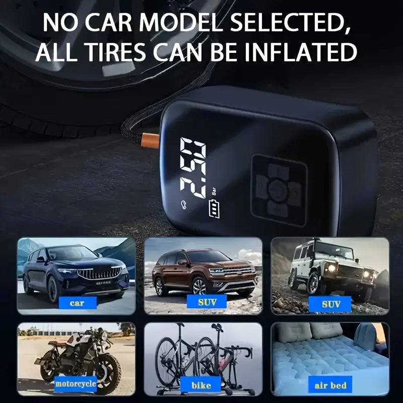 Portable Tire Inflator Air Compressor – 100W