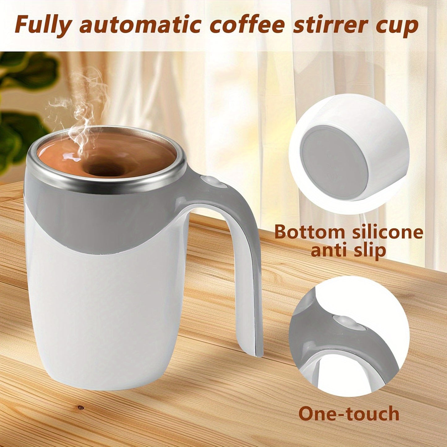 Automatic Magnetic Self-Stirring Coffee Mug