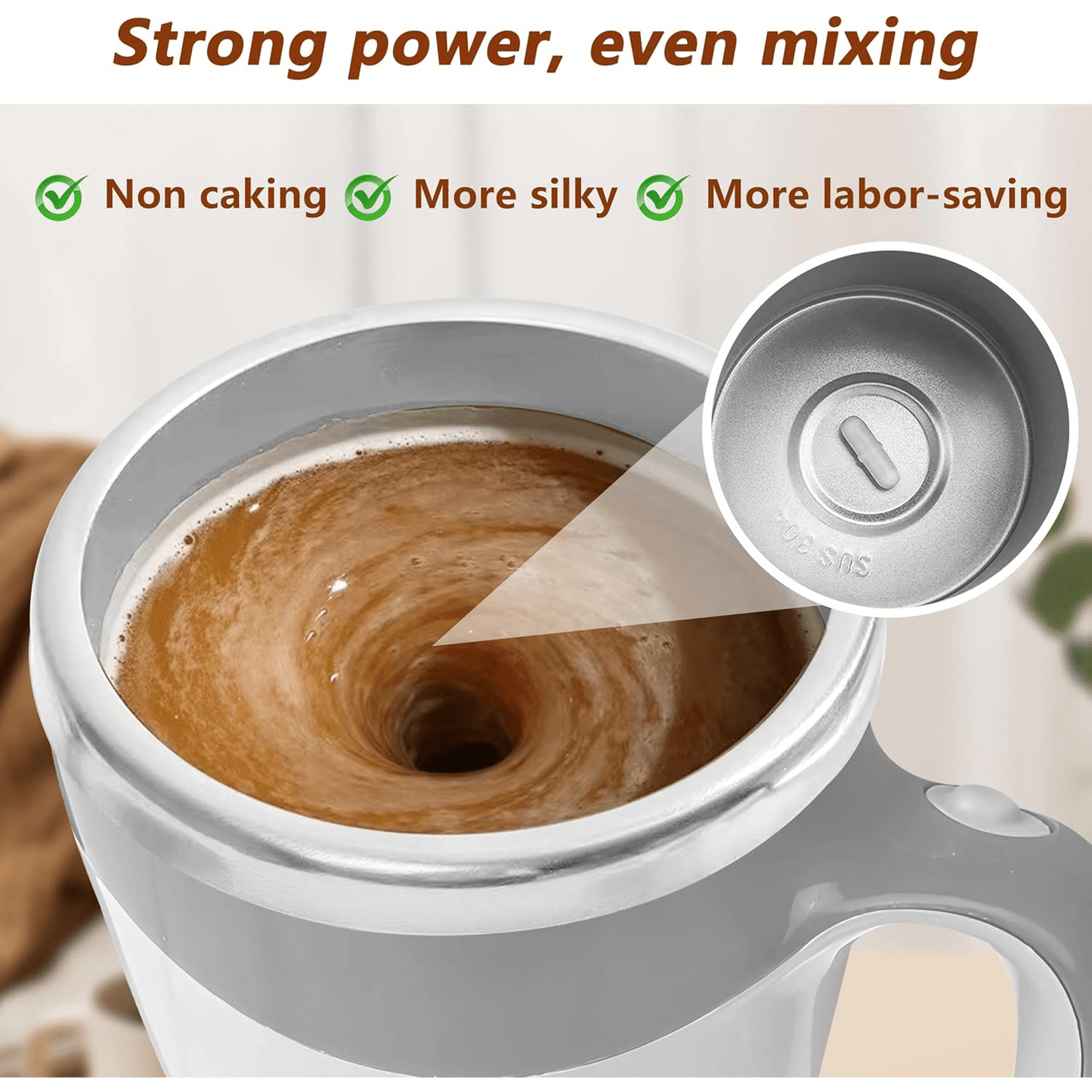 Automatic Magnetic Self-Stirring Coffee Mug