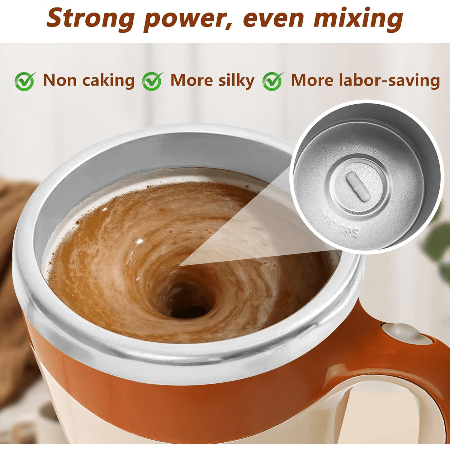 Automatic Magnetic Self-Stirring Coffee Mug