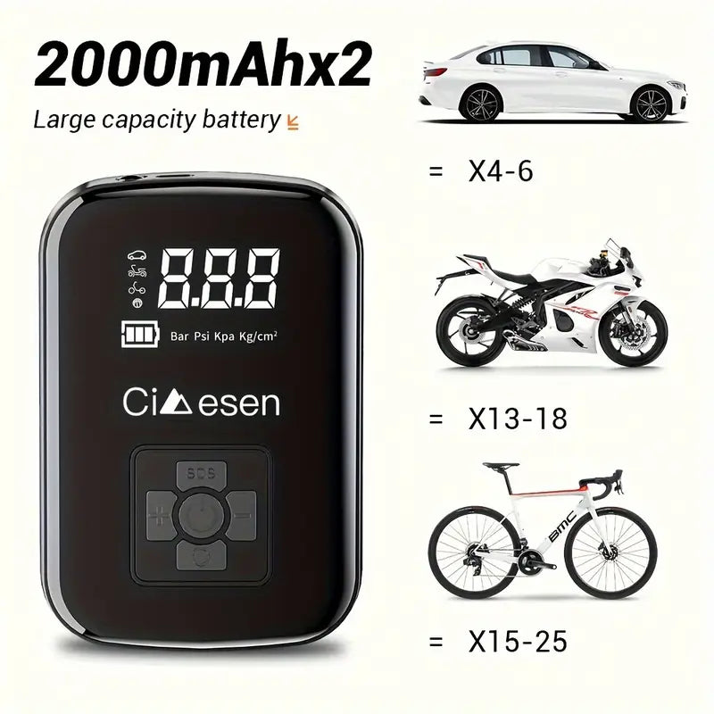 Portable Tire Inflator Air Compressor – 100W