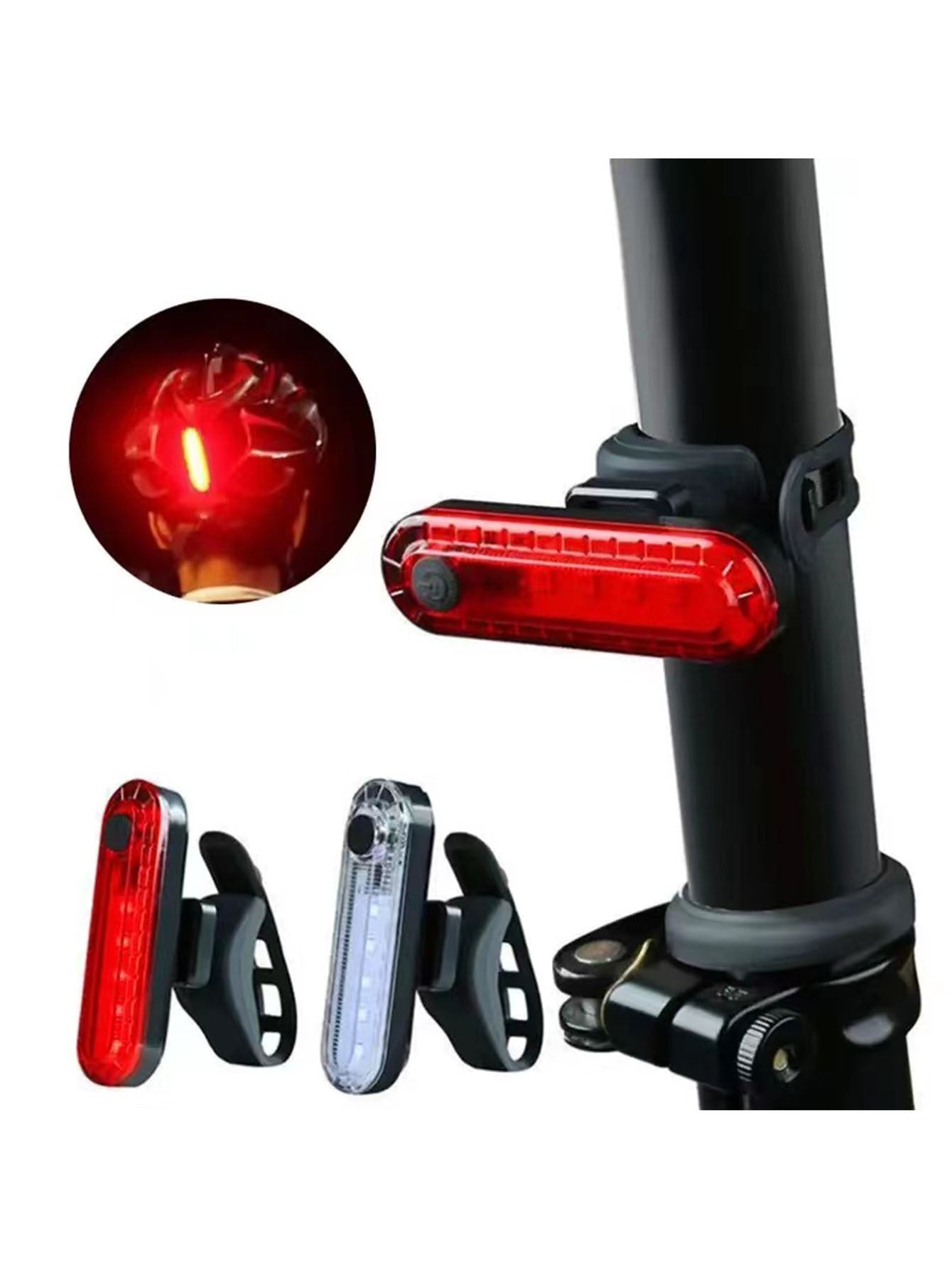 「🔥 Buy One Get One」USB Bike Tail Light