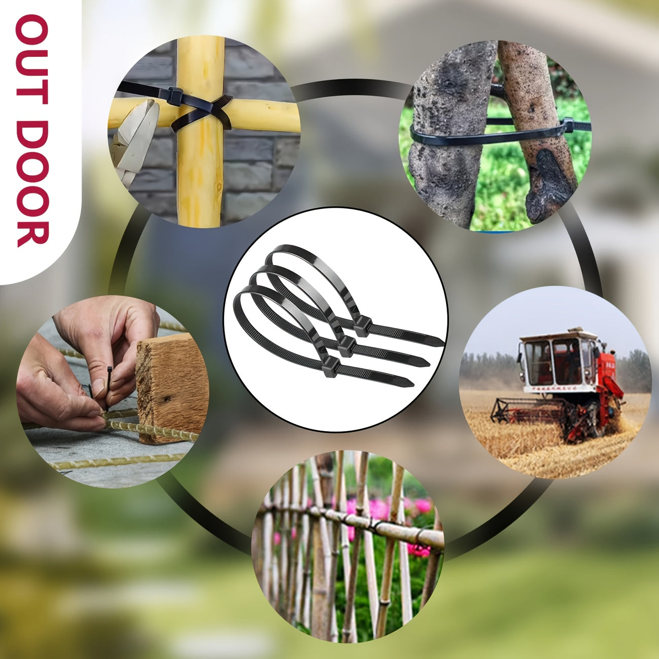 Black Friday Deal: 100-Pack Assorted Zip Ties | Christmas Decor & Cable Mgmt