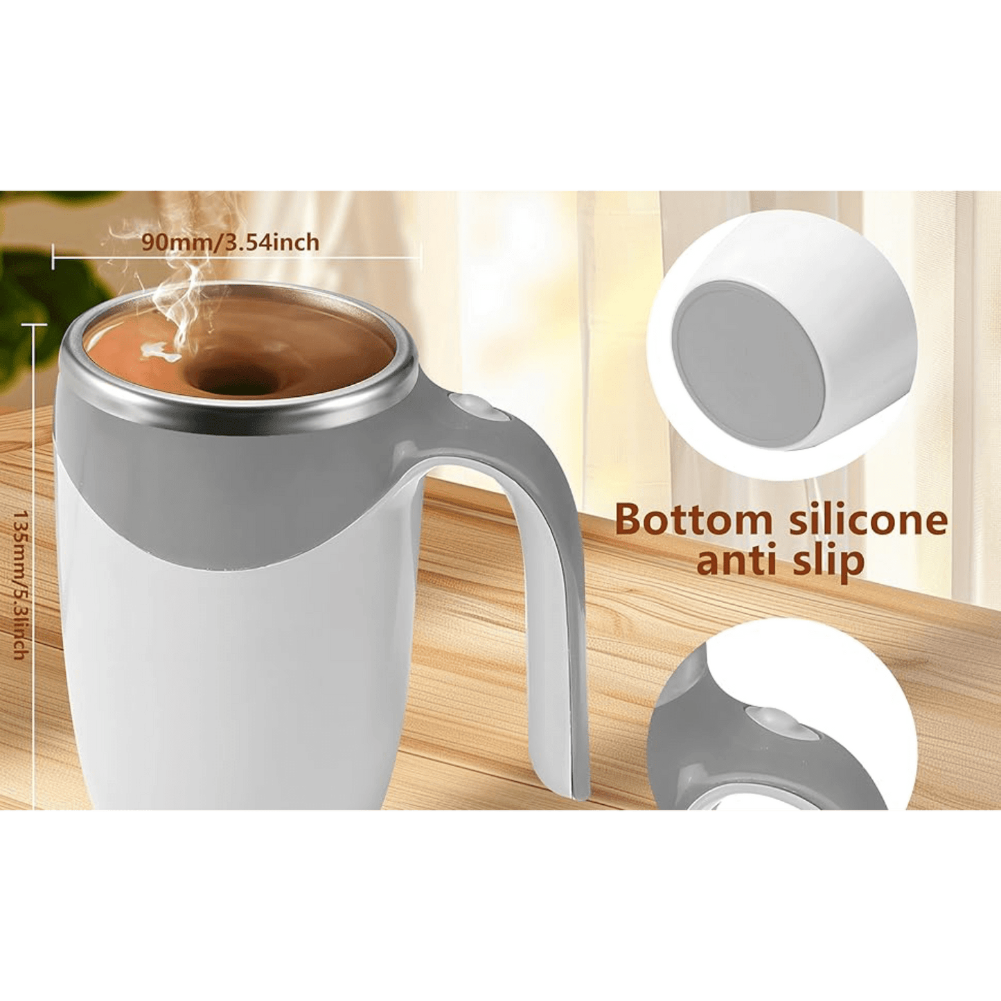 Automatic Magnetic Self-Stirring Coffee Mug