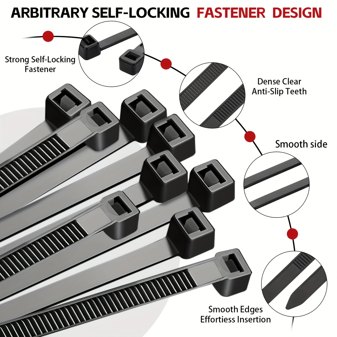 Black Friday Deal: 100-Pack Assorted Zip Ties | Christmas Decor & Cable Mgmt