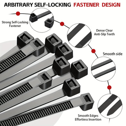 Black Friday Deal: 100-Pack Assorted Zip Ties | Christmas Decor & Cable Mgmt