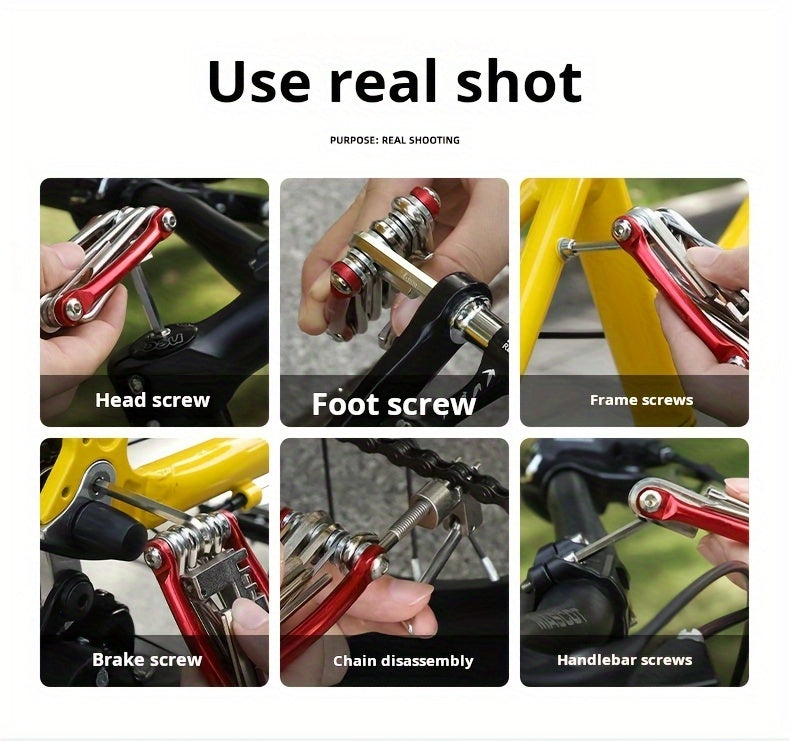 11-in-1 Heavy-Duty Bike Repair Tool Kit