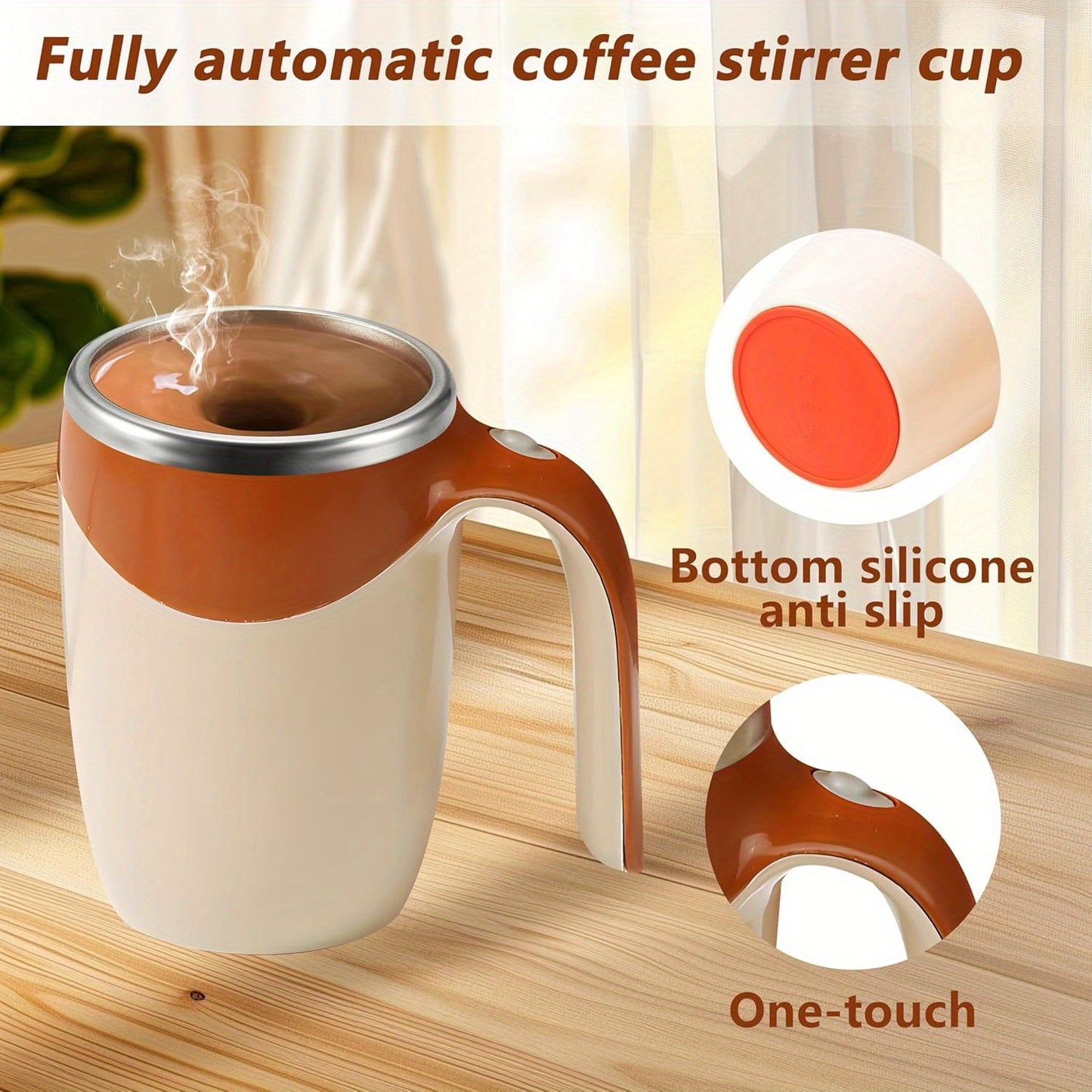 Automatic Magnetic Self-Stirring Coffee Mug
