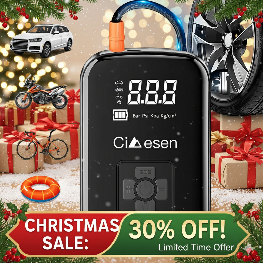 Portable Tire Inflator Air Compressor – 100W