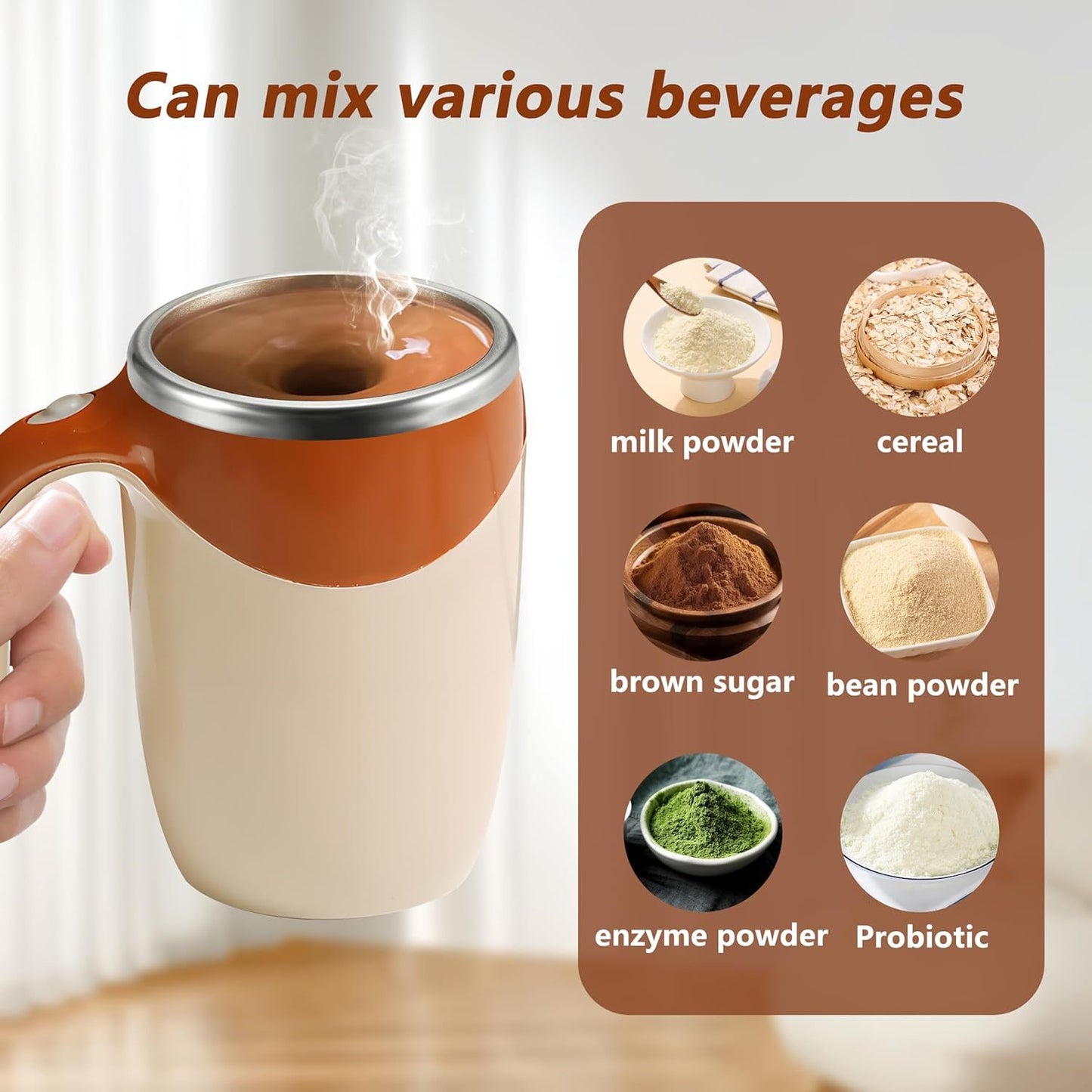 Automatic Magnetic Self-Stirring Coffee Mug