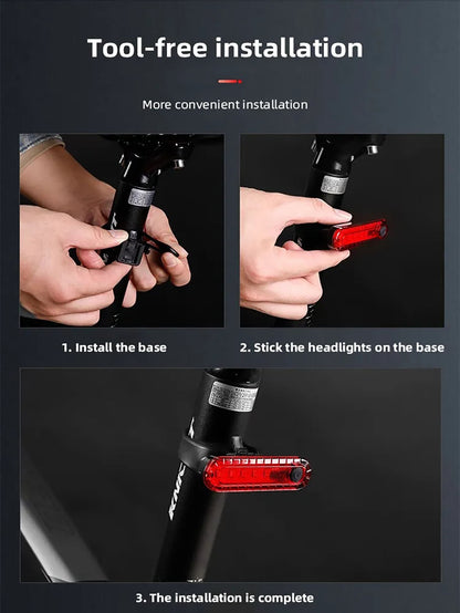 「🔥 Buy One Get One」USB Bike Tail Light