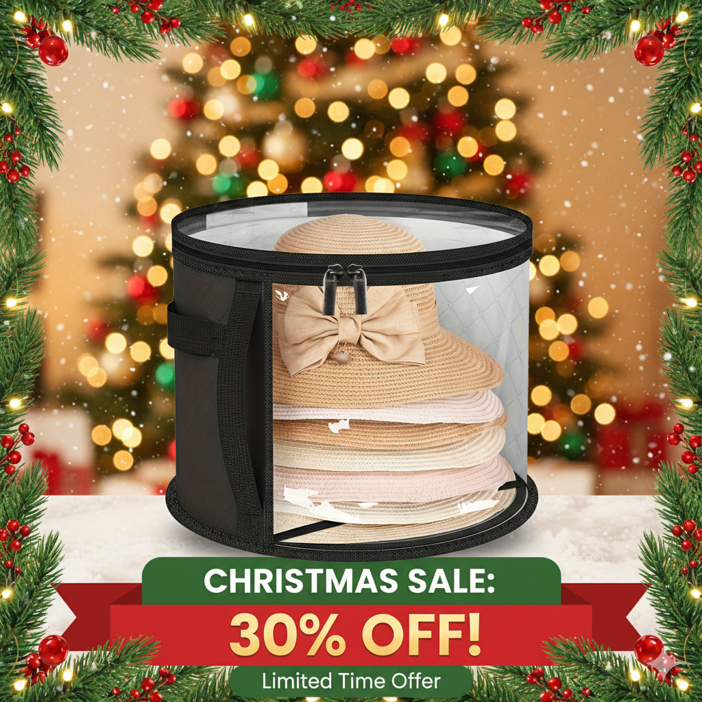 7-Hat Capacity Large Organizer Bag